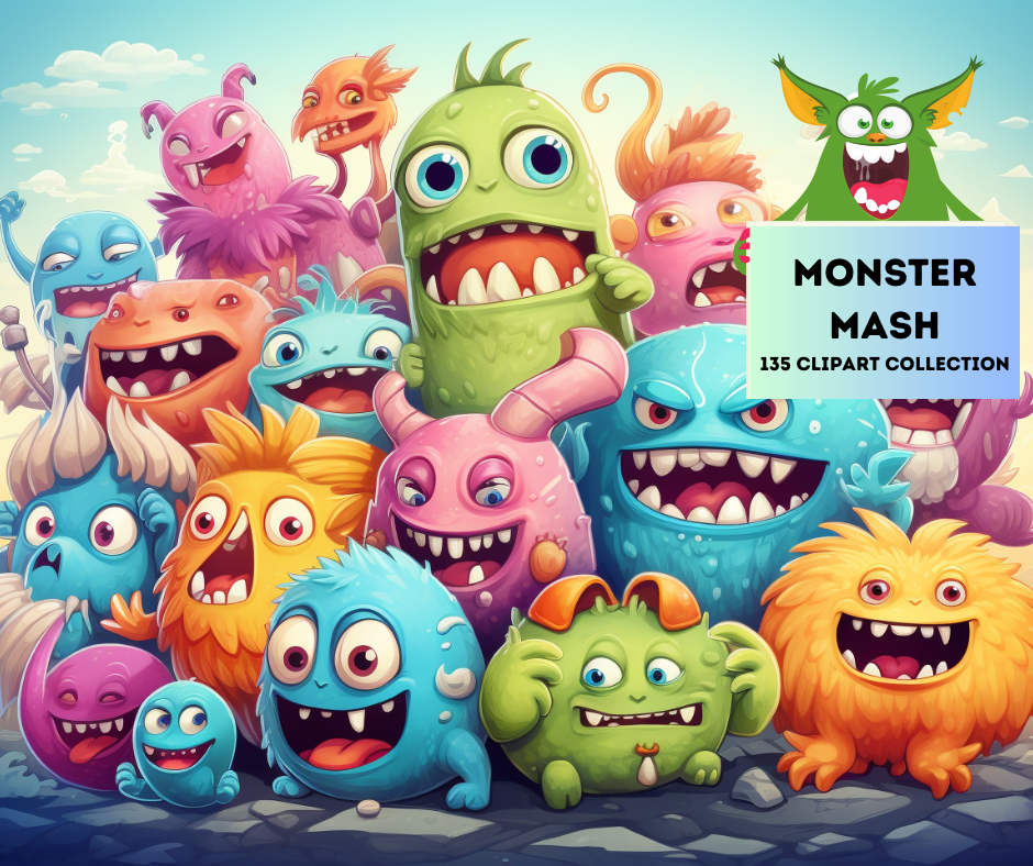 Monster Mash 135 Clipart Images