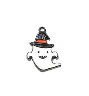 Ghost With Hat Charm