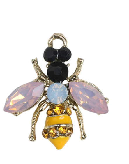 Pink Bee Charm