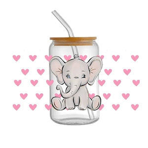 Heart Elephant 160z Cup Wrap