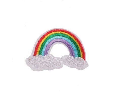 Bright Rainbow Embroidery Patch