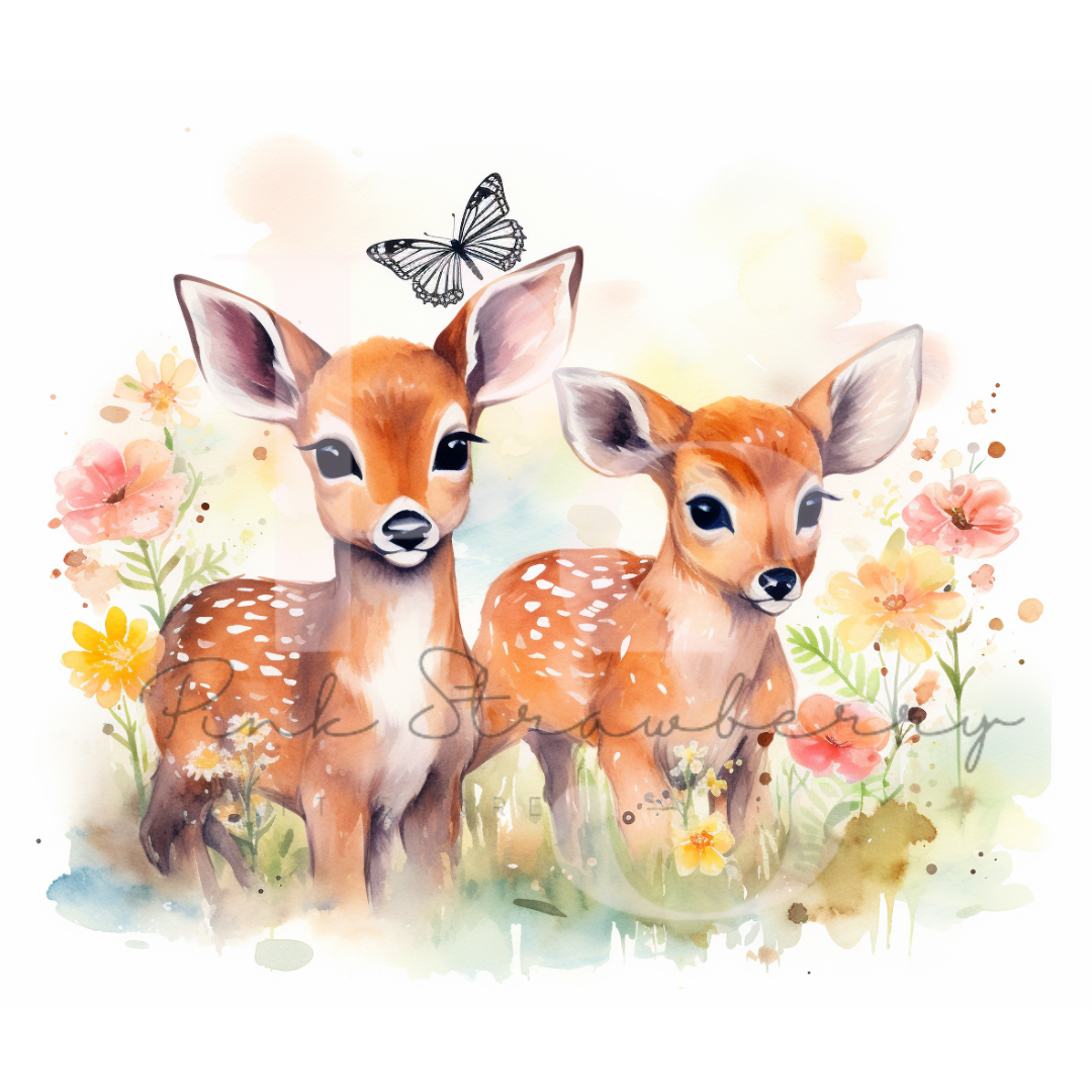 Deers & Butterflies