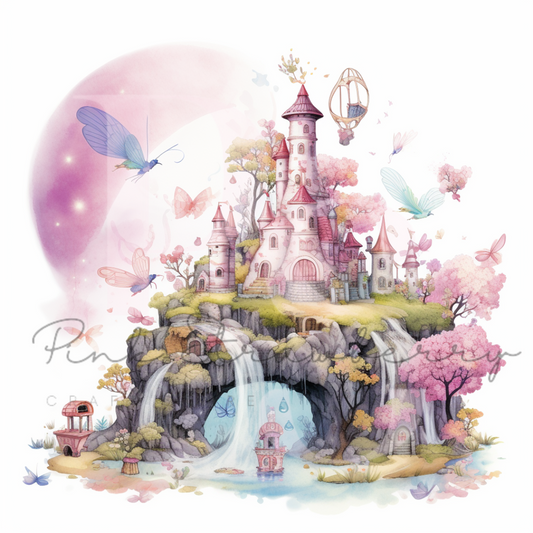 Waterfall Fairy Castle