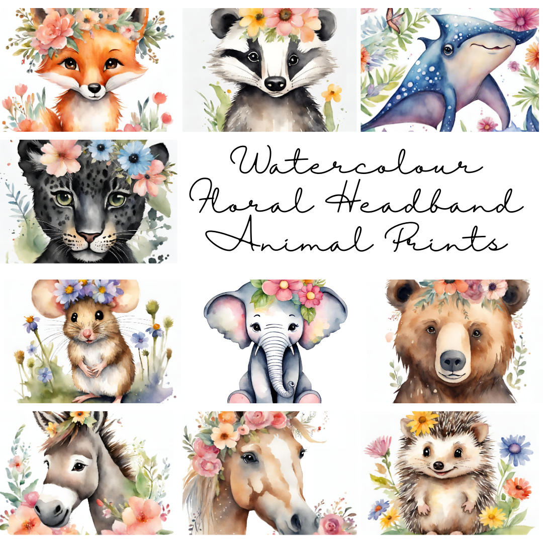 Floral Animals 45 Clipart Images