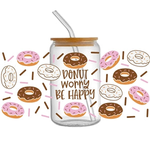 Donut Worry 160z Cup Wrap