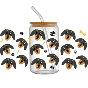 Dachshund 160z Cup Wrap