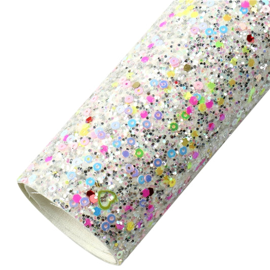 Sequin Heaven Chunky Glitter Faux Leather Fabric Sheets