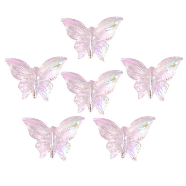 Pink Mini Butterfly Flat Back Embellishment