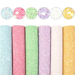 A5 Pastel Chunky Glitter Selection