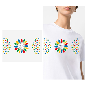 Rainbow Flower Pattern