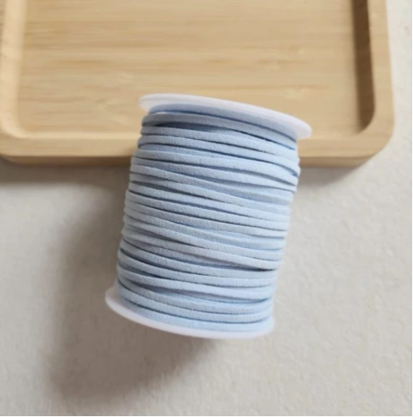 Baby Blue Suede Cord