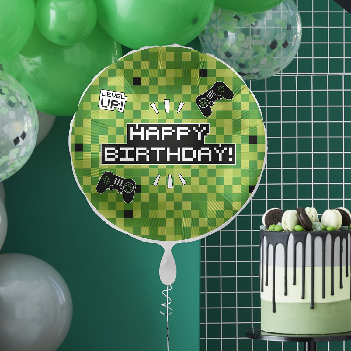 Gaming Party Happy Birthday Balloon