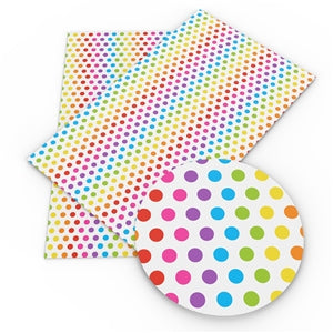 Rainbow Polka Dots Fine Glitter