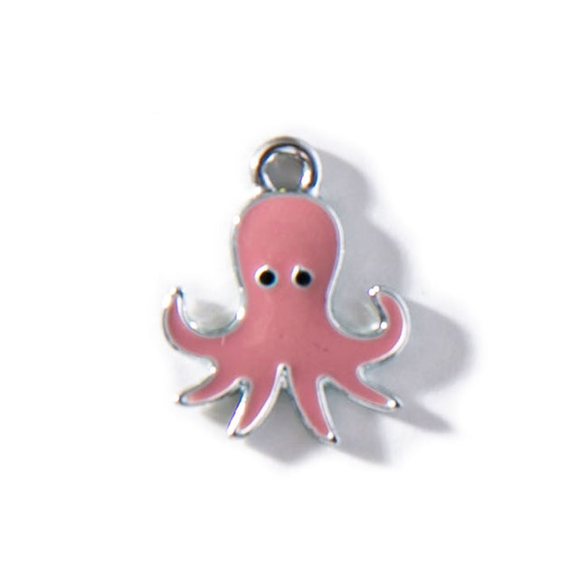 Pink Octopus Charm