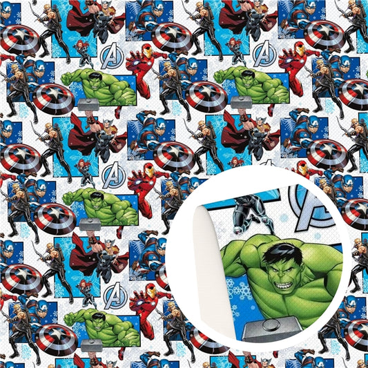 Avengers Faux Leather Fabric Sheets