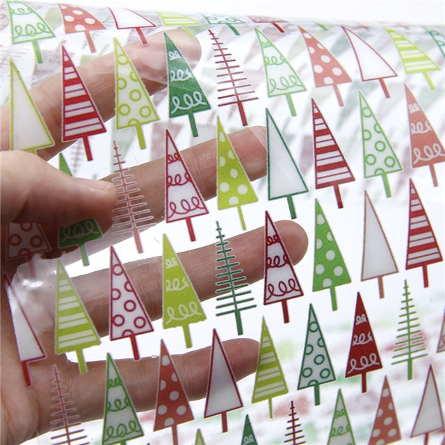 Transparent Christmas Tree Fabric Sheets