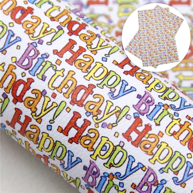 Happy Birthday Bullet Fabric Sheet