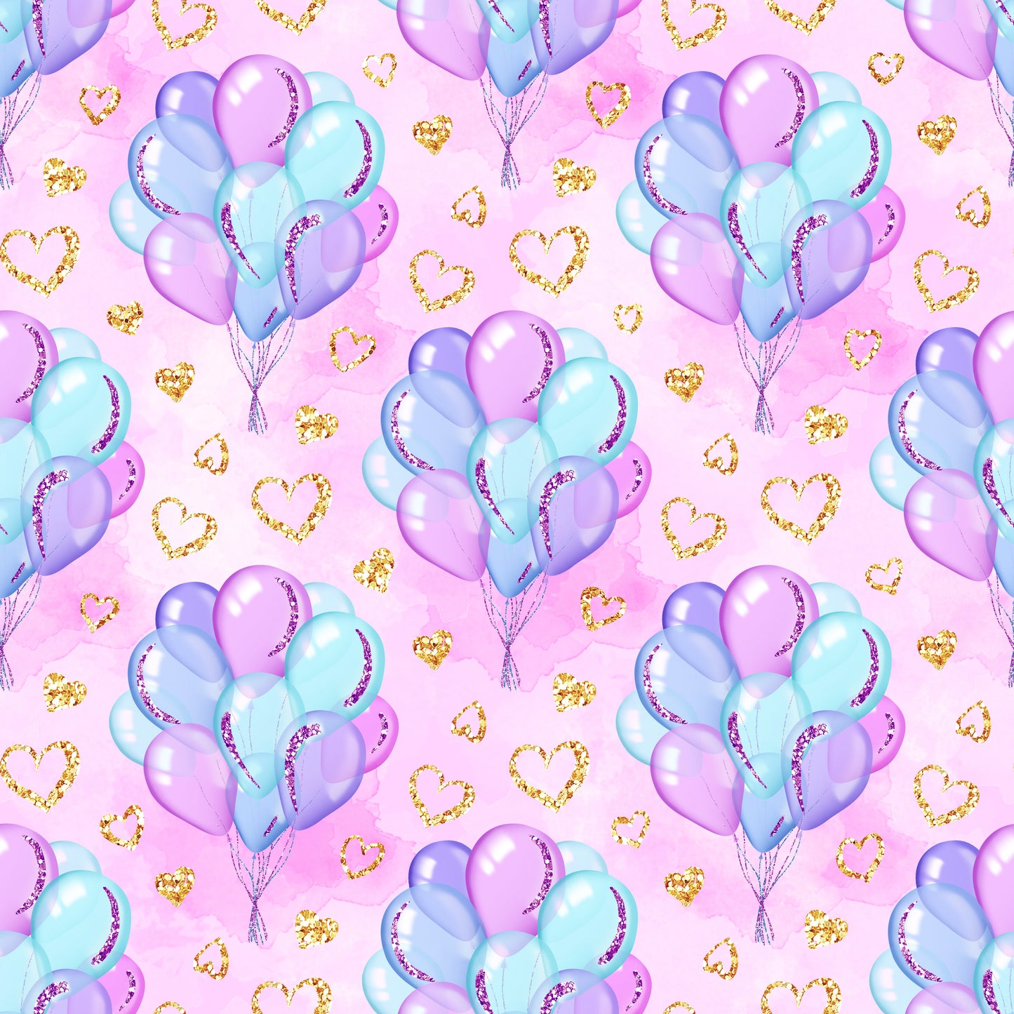 Birthday Party Balloons Faux Leather Fabric Sheets