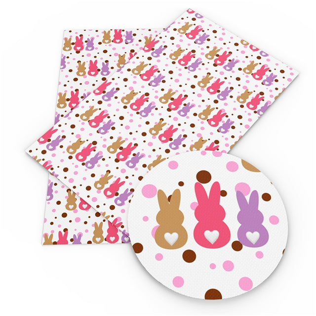 Bunny Bums Faux Leather Fabric Sheets