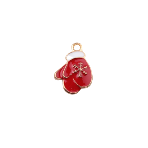 Christmas Red Glove Charm