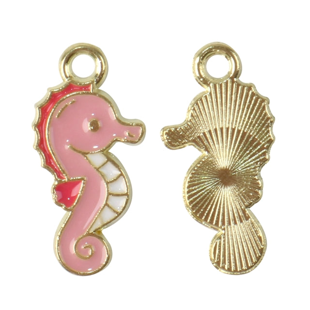 Pink Seahorse Charm