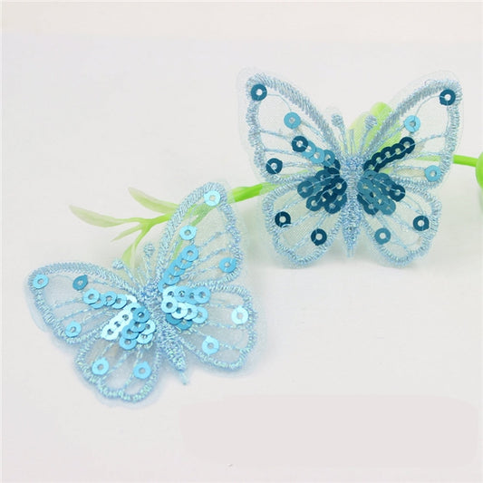 Blue Sequin Butterfly