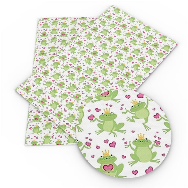 Frog Prince Faux Leather Fabric Sheets