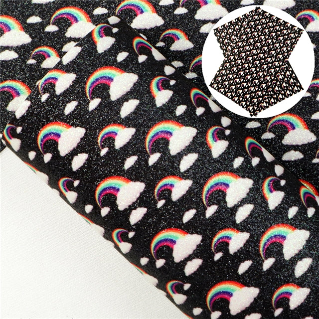 Black Rainbow Cloud Fine Glitter