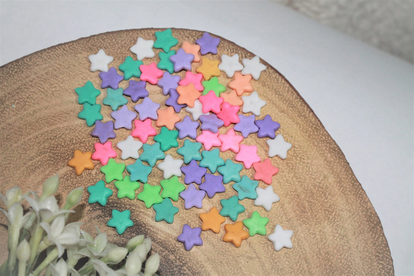 Stars Flat Back Clay Embellishment