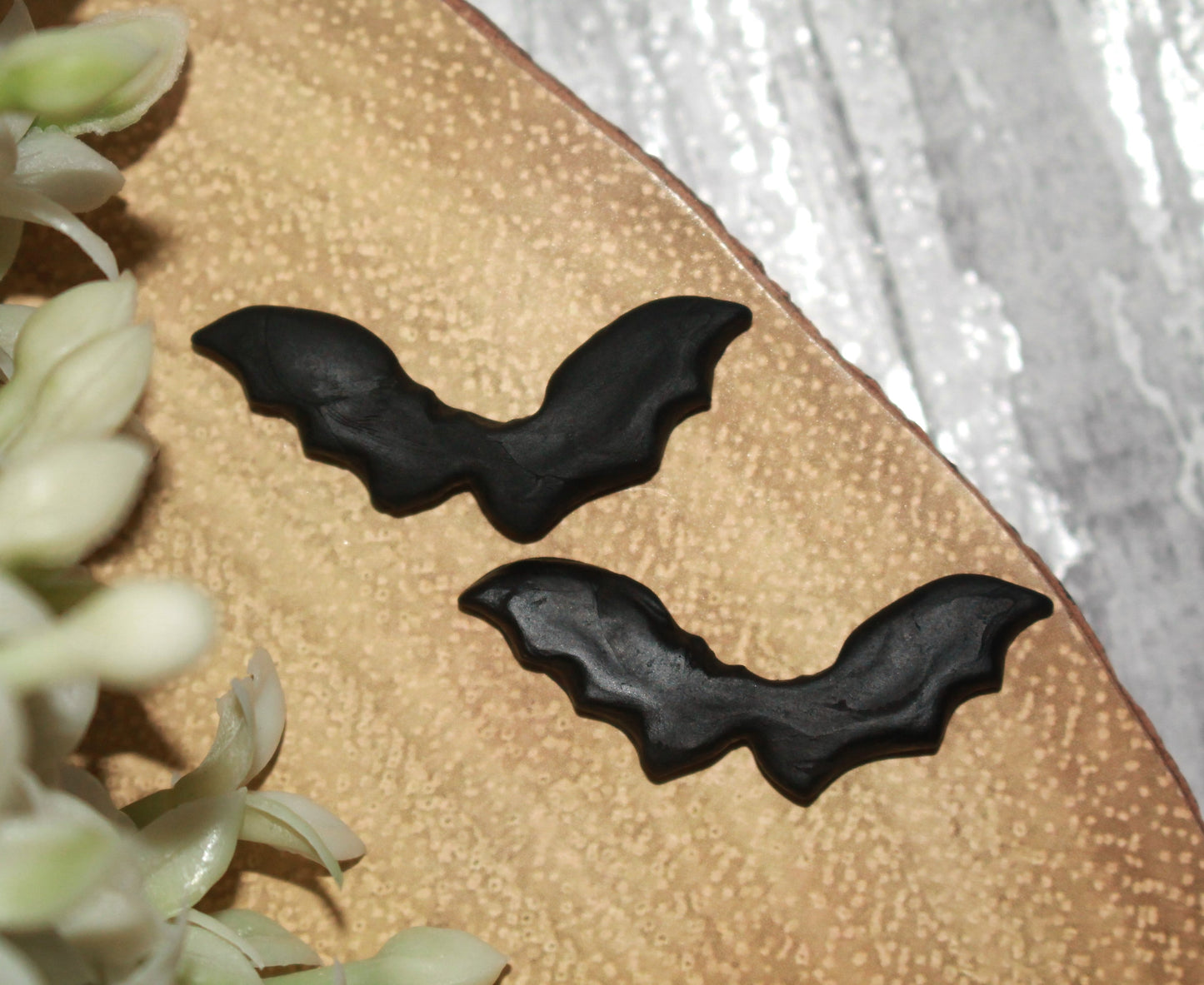 Bat Flat Back Clay Embellishment