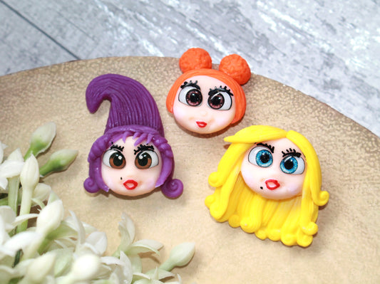 Halloween Sisters Flat Back Clay Embellishment