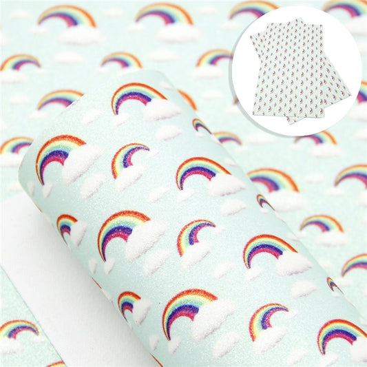 Mint Rainbow Cloud Fine Glitter