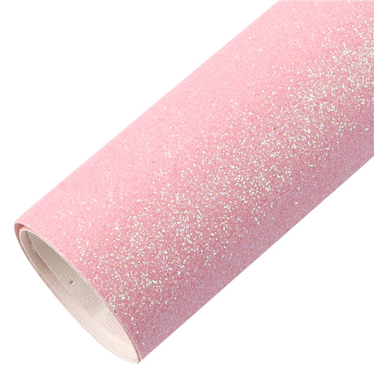 Pink Fairy Fine Glitter Faux Leather Fabric Sheets