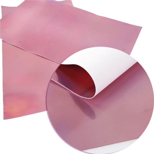 Pink Mirrored Faux Leather Fabric Sheets