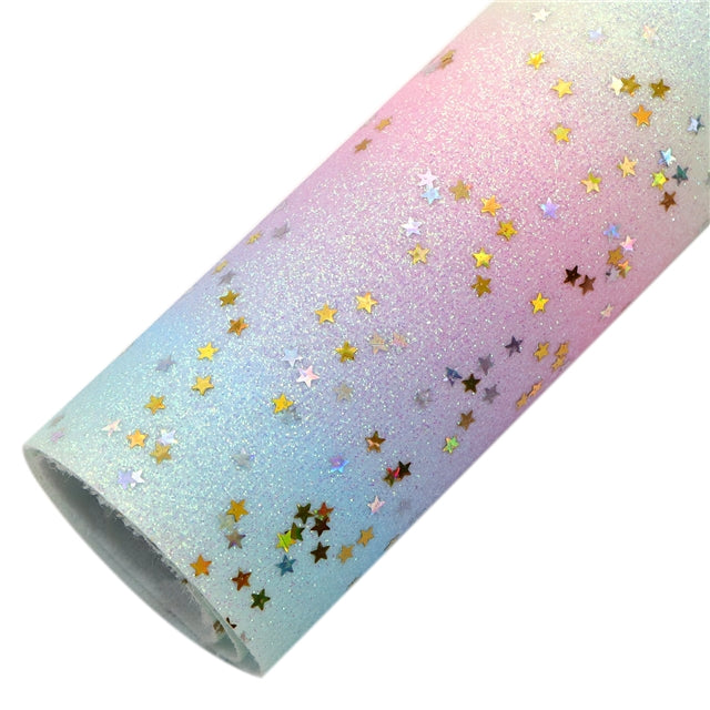 Ombre Rainbow Star Sequins Fine Glitter