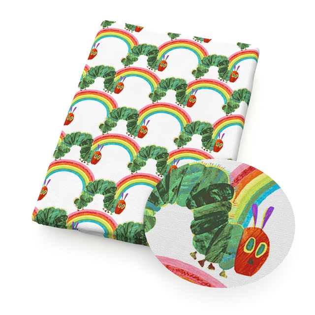 Hungry Caterpillar Faux Leather Fabric Sheets