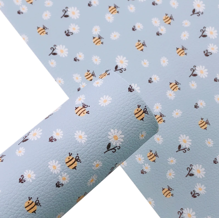 Spring Bee Faux Leather Fabric Sheets