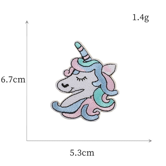 Unicorn With Heart Nose Embroidery Patch