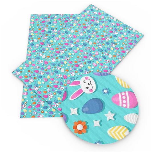 Funny Bunny Faux Leather Fabric Sheets