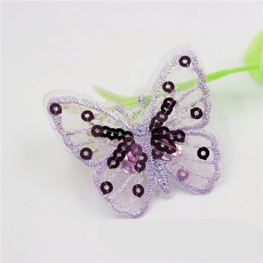 Purple Sequin Butterfly