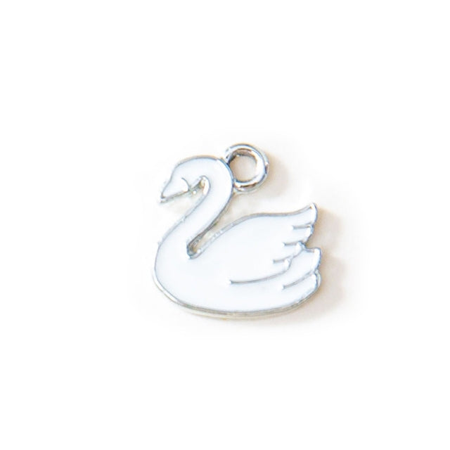 White Swan Charm