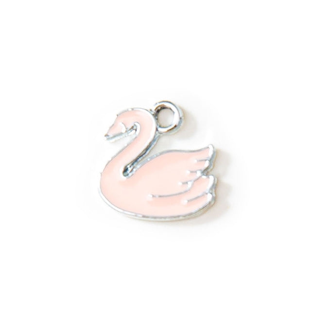 Pink Swan Charm