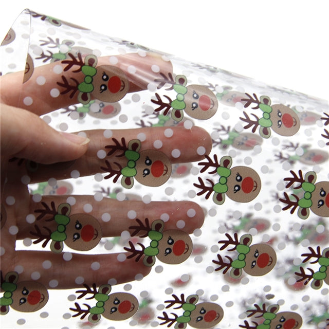 Transparent Reindeer Fabric Sheets