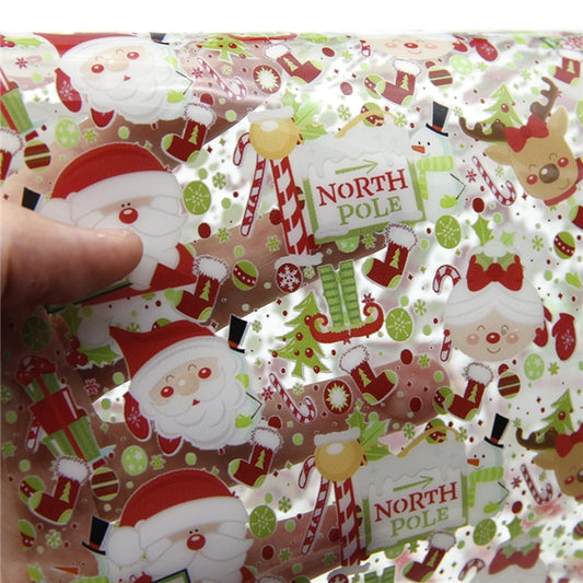 Transparent Santa Fabric Sheets