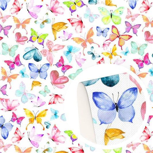 Butterfly Magic Faux Leather Fabric Sheets