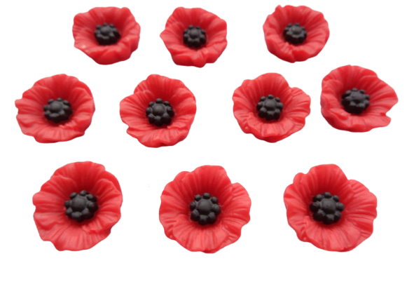 Poppy Flatback Embellishment