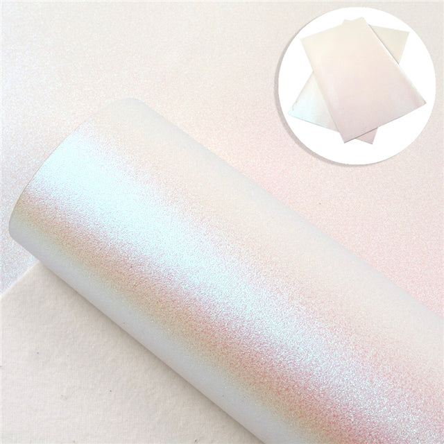 Iridescent Pearl Pink Faux Leather Fabric Sheets