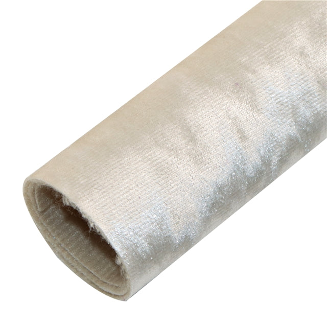 Beige Velvet Fabric